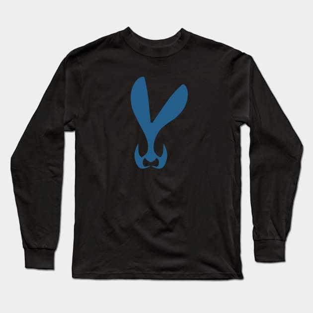 Jacked Rabbit Logo Design Long Sleeve T-Shirt by Jacked Rabbit Designs